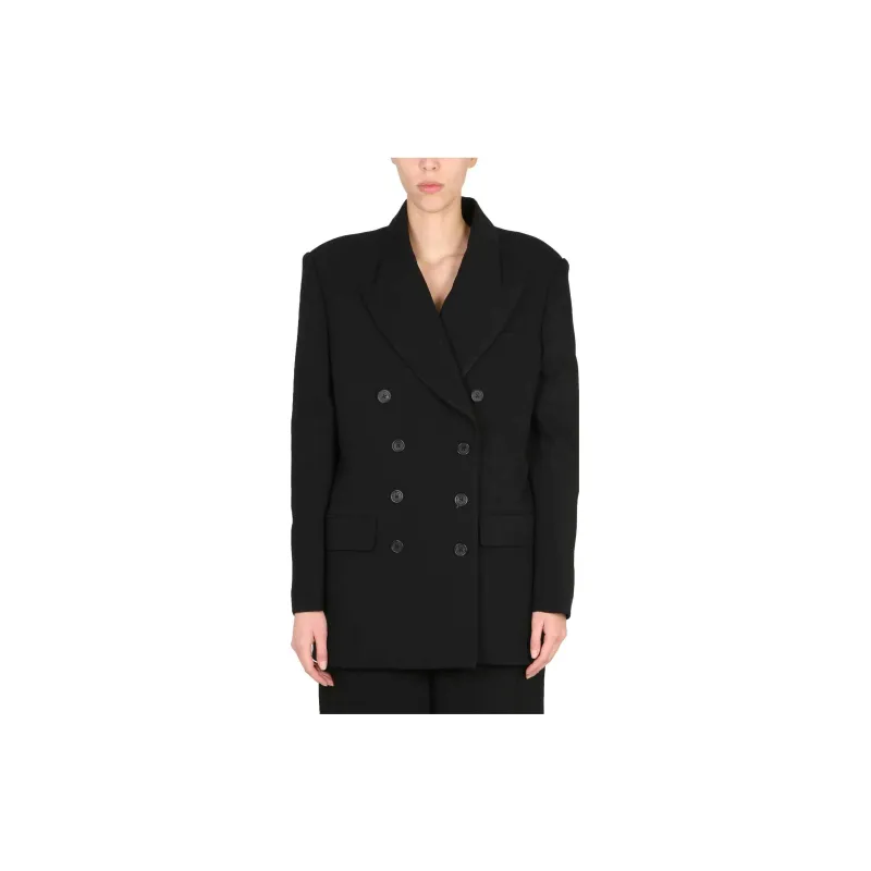 KHAITE The Tanner Double breasted Blazer-1