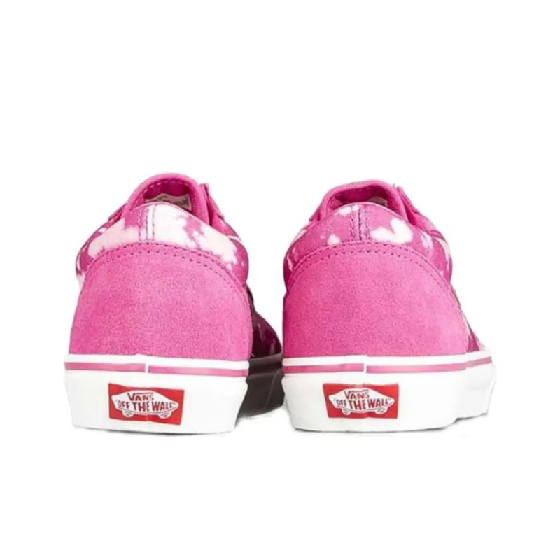 Vans Old Skool Abrasion Resistant Low Top Kids' Skateboarding Shoes Pink Teenagers-4