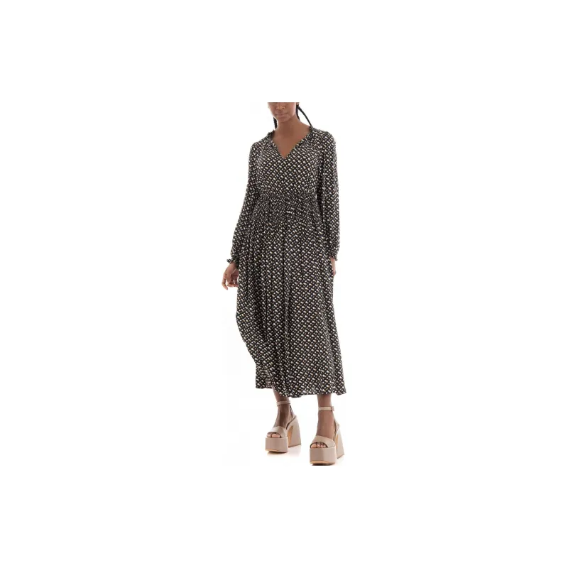 HUGO BOSS Long Sleeved Dresses Women's Black-7