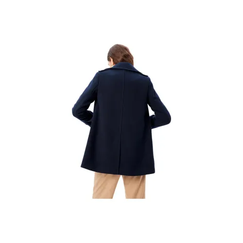 Hush Puppies Trench Coat Women's Dark Blue