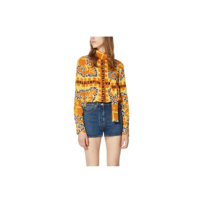 Valentino FW22 Shirt Women's Orange-1