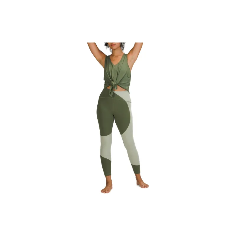 Lululemon Nulu™ Colour Block Athletic Trousers Women's Green Plaid/Green Rattan-2