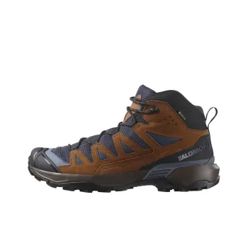 SALOMON X ULTRA 360 Anti Slip Wear Resistant Mid Top Hiking Shoes Men's Brown Gray