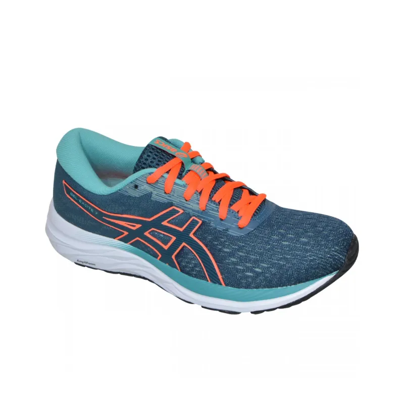 Asics Gel-Excite 7 Durable Breathable Lightweight Low-Top Running Shoes Women's Blue Orange-2