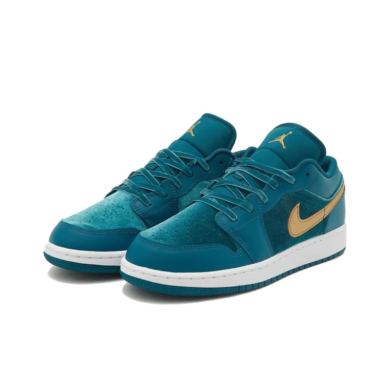 Jordan 1 Low SE Geode Teal Metallic Gold GS-2