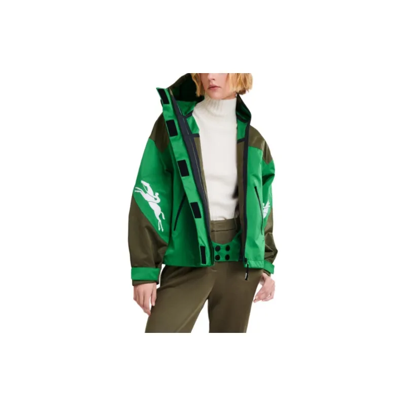 LONGCHAMP Jackets Coats Women's Green-3