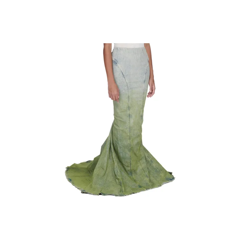 RICK OWENS Radiance Raw Cut Hem Skirt-6