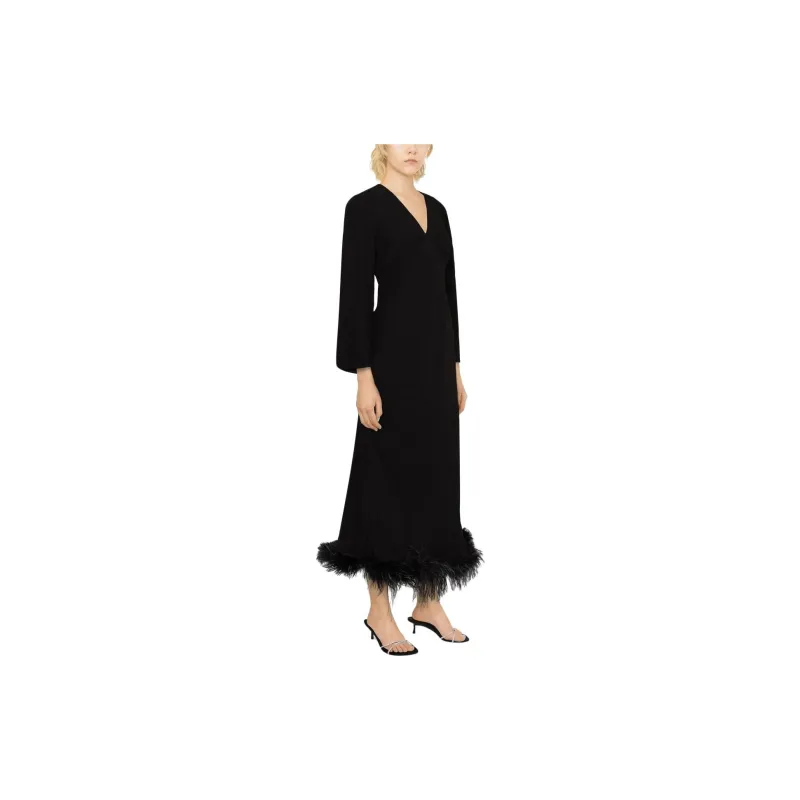 Rixo Long-Sleeved Dresses Women's Black-3