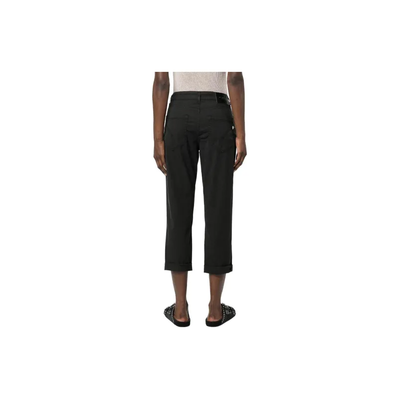 Dondup Logo Patch Cropped Jeans-4