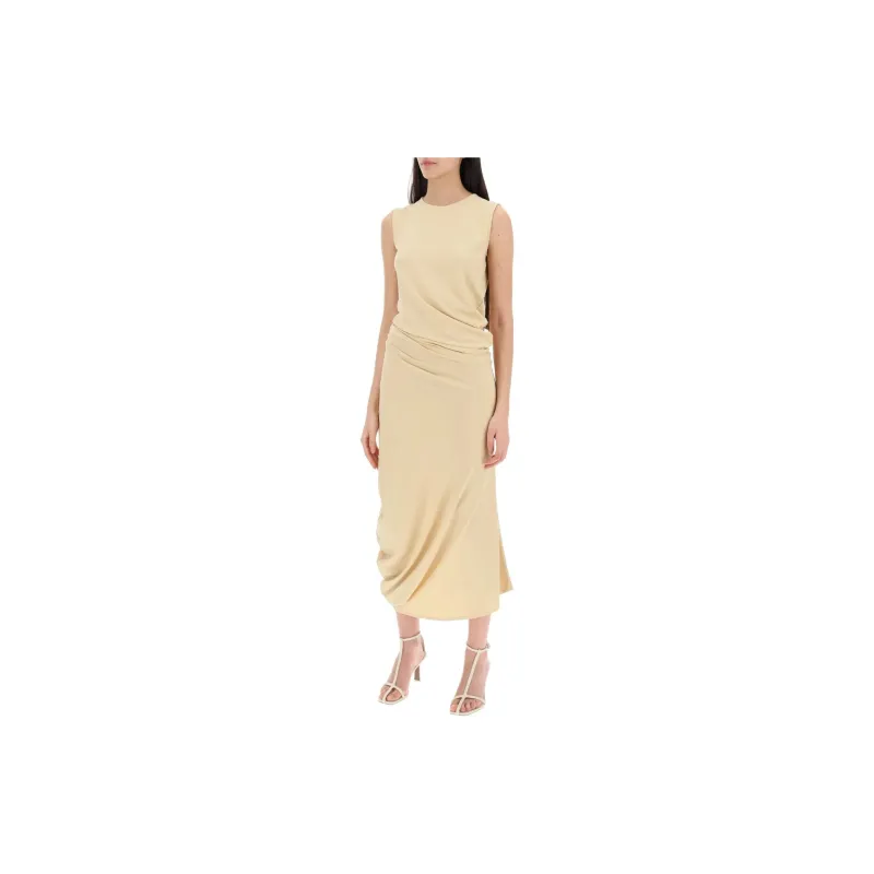 Lemaire Fitted Twisted Dress 'Soft Sand'-1