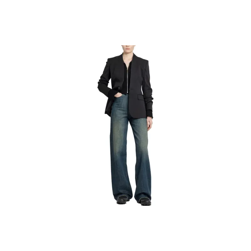 MM6 Maison Margiela Single Breasted Tailored Blazer-3