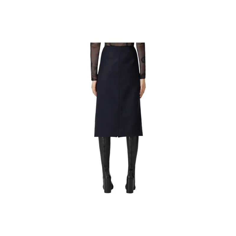 Burberry Casual Long Skirts Women's Blue-2