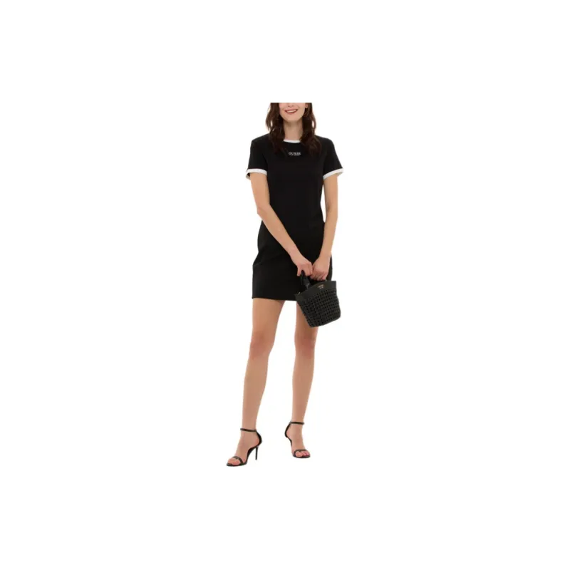 GUESS Short Sleeved Dress Women's Graphite Black-1
