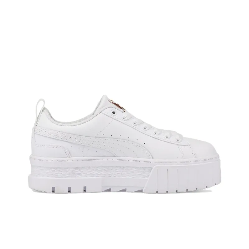 Puma Mayze Leather Jr 'White Team Gold'-1