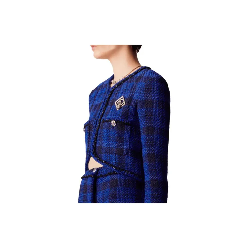 CHANEL SS23 Jackets Coats Women's Blue-1