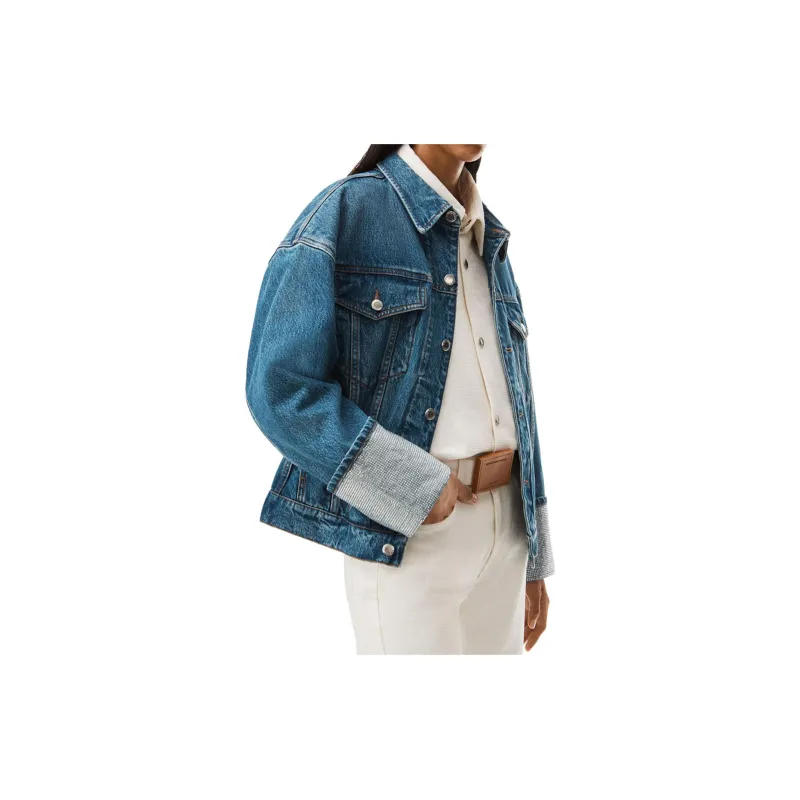 Alexander Wang Crystal Embellished Denim Jacket-2