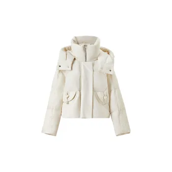 SENTUBILA Down Jackets Women's Apricot White