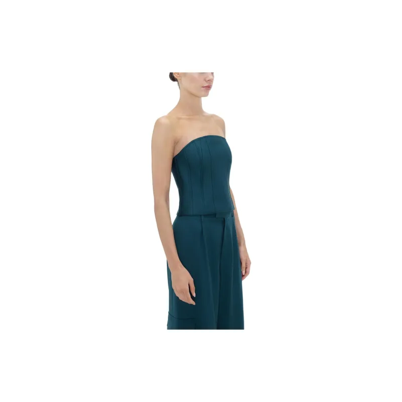 AMIRI SS24 Ma Bustier Strapless Top Women's Blue-3