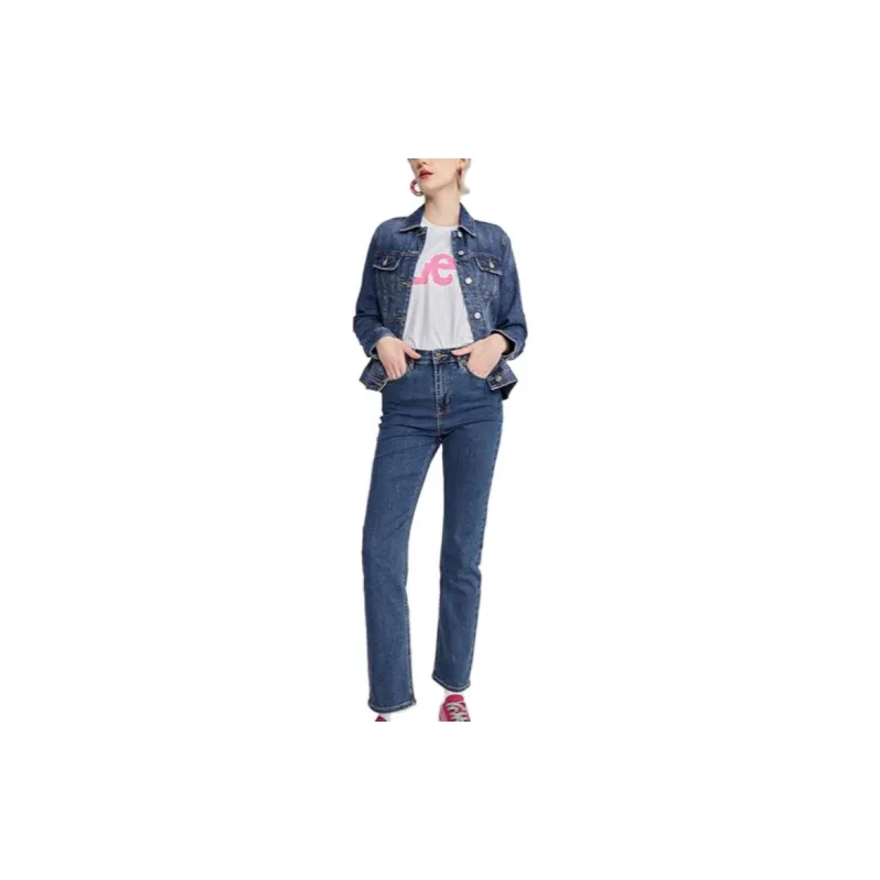 Lee Denim Jacket Women's Medium Blue-1