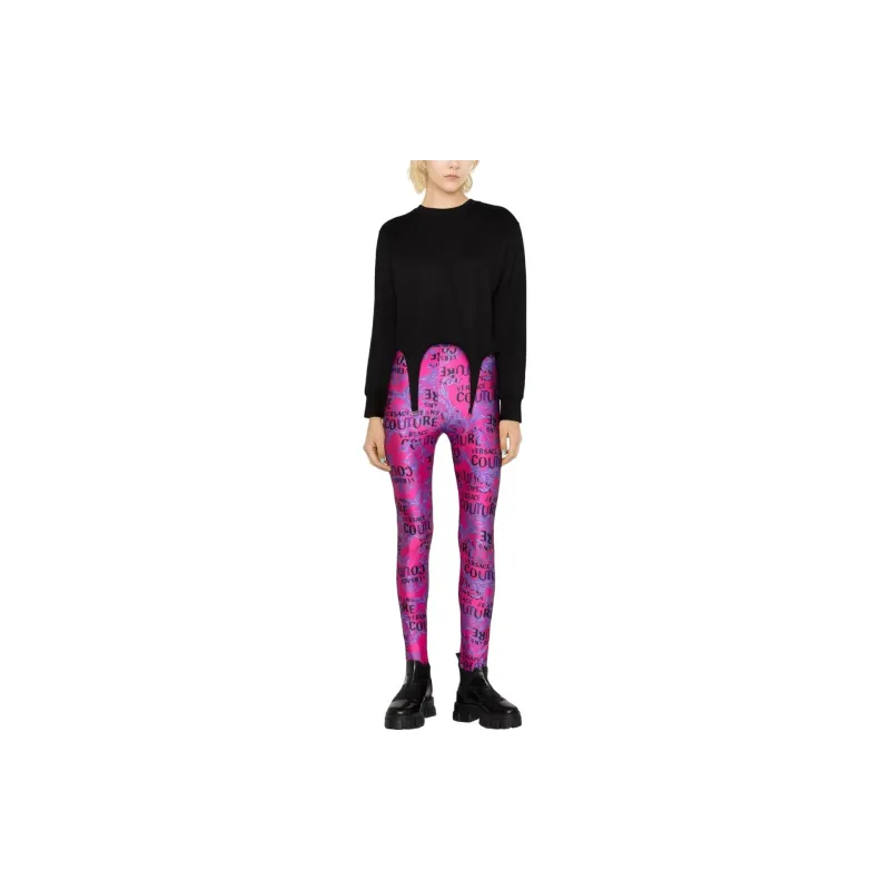 VERSACE JEANS COUTURE Leggings Women's Fuchsia-1