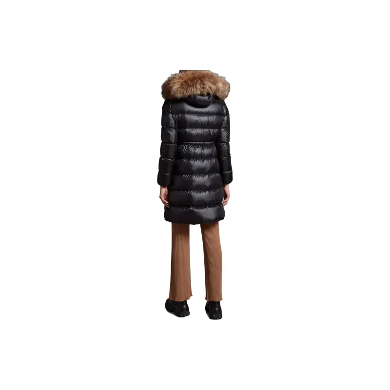 Moncler Chandre Zip Up Long Puffer Coat-2