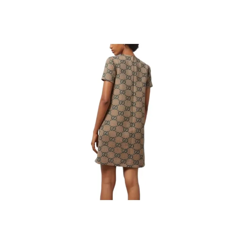 GUCCI SS24 Short-Sleeved Dresses Women's Beige-3