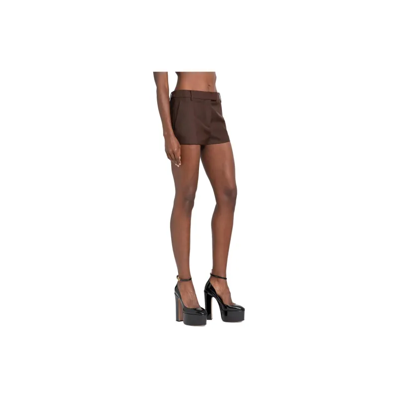 Valentino SS23 Casual Shorts Women's Brown-3