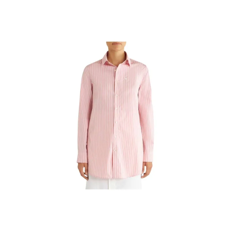 ETRO Logo Embroidered Striped Buttoned Shirt-2