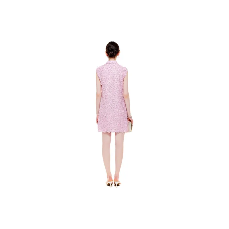 COCOON Sleeveless Dress Women's Pink-2