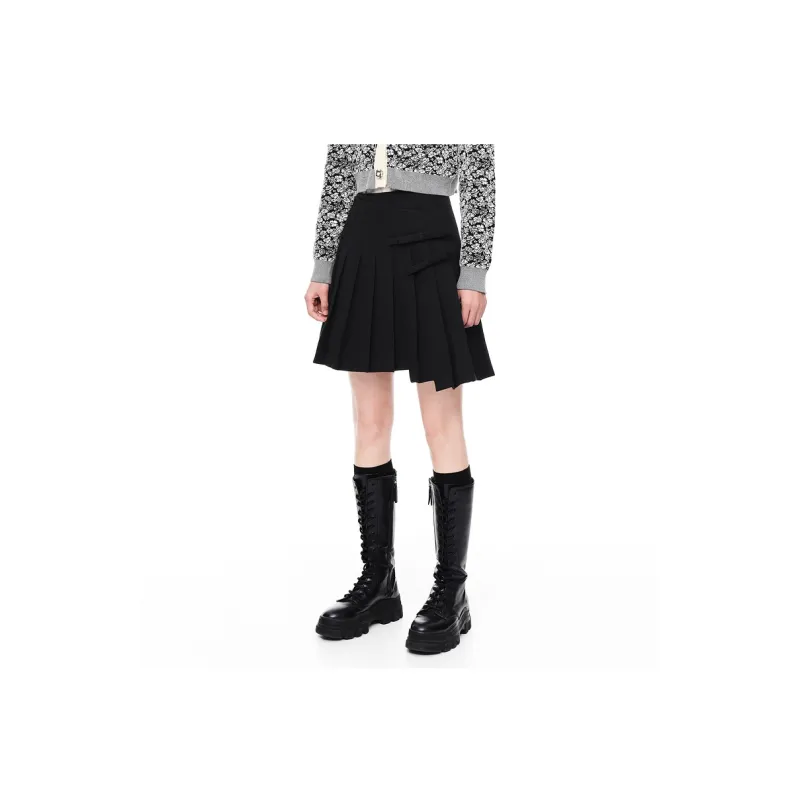 D'zzit Casual Short Skirts Women's Black-2