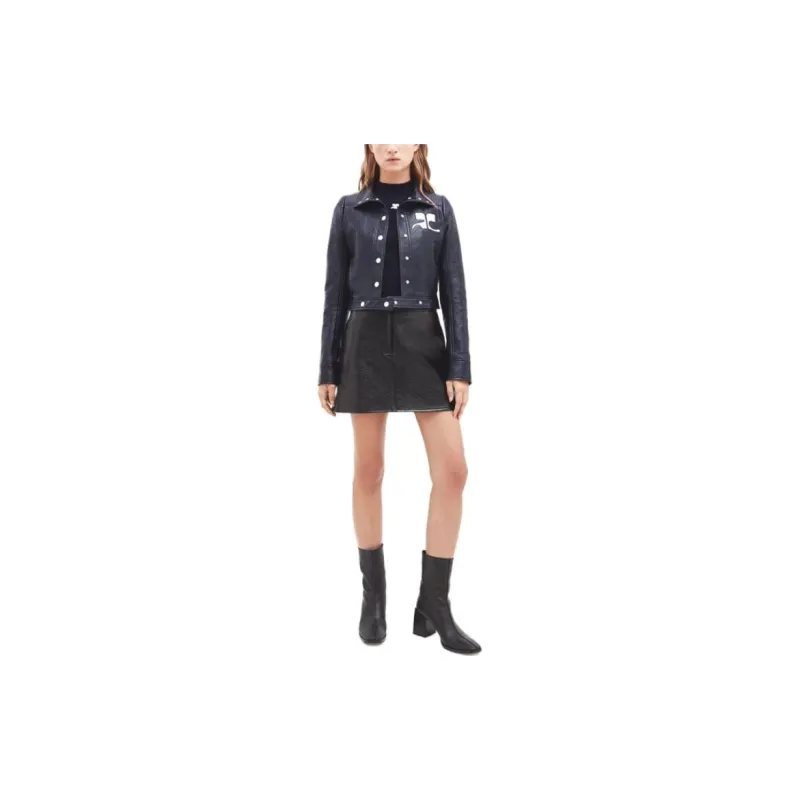 Courrèges Reedition Vinyl Jacket 'Blue'-3