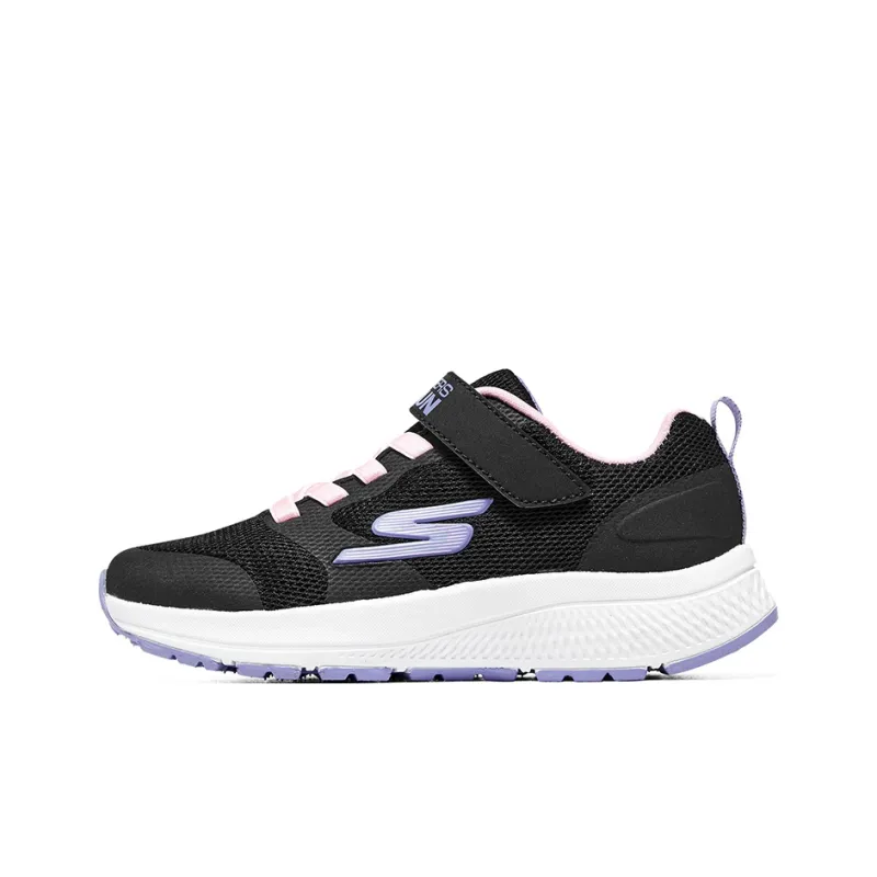Skechers GIRLS Cushioning, Wear Resistant Low Top Kids' Running Shoes Black Purple Teenagers-0