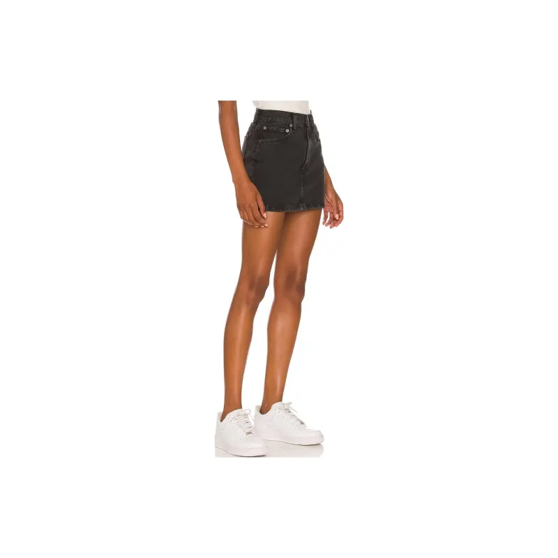 AGOLDE Casual Short Skirts Women's Gray-2