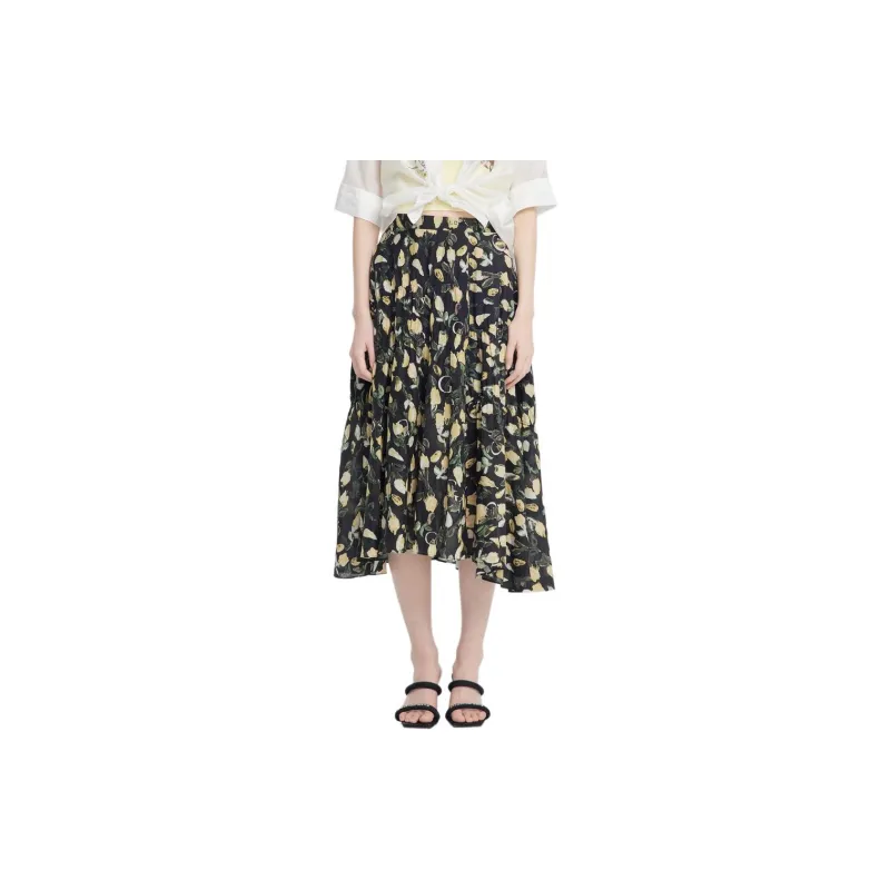XG Casual Long Skirt Women's Letter Flower-2
