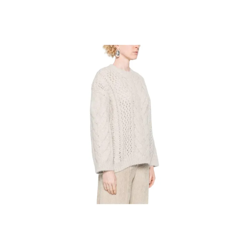 Brunello Cucinelli Chunky Knit Crewneck Jumper-3