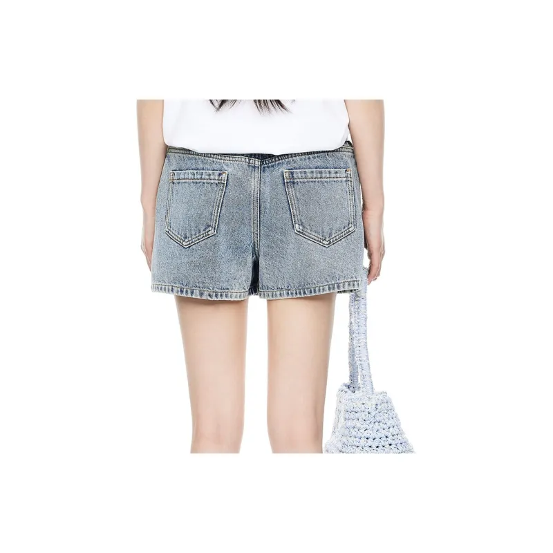D'zzit Denim Shorts Women's Blue-4
