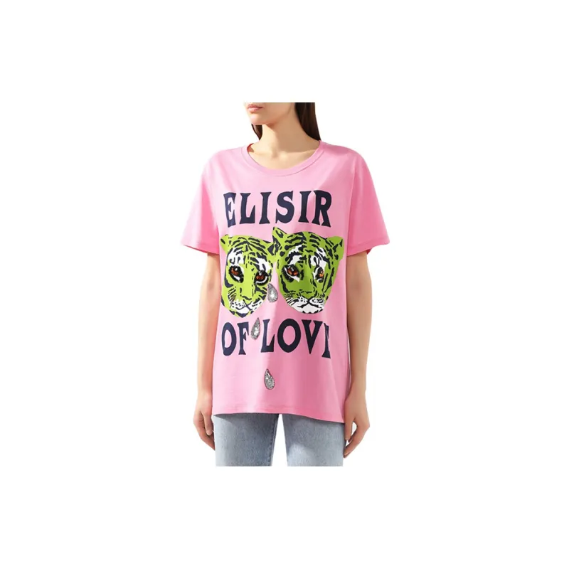 GUCCI Regular T Shirt Women's Pink-2