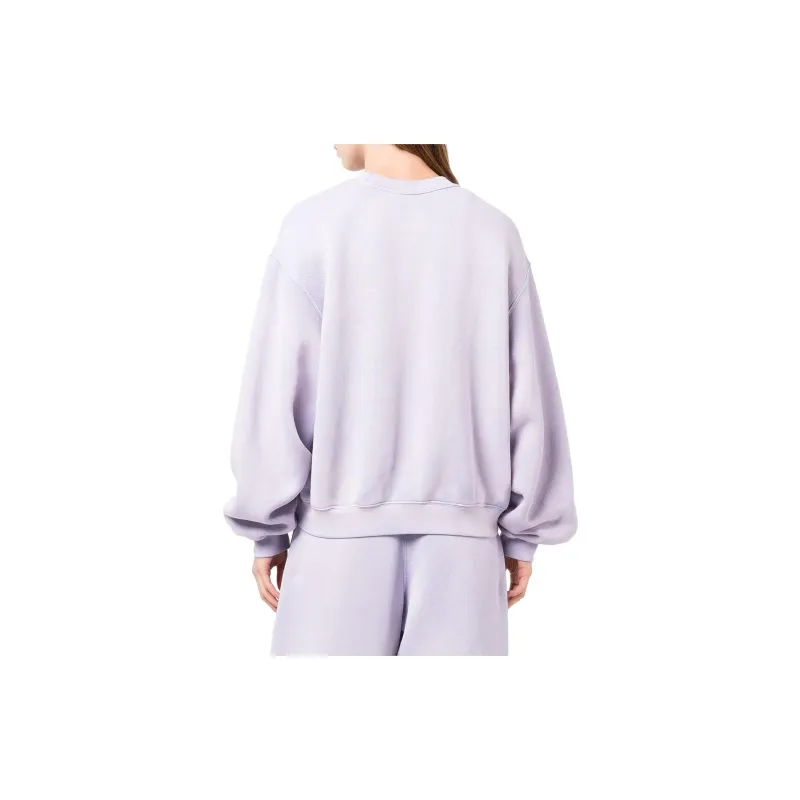 Alexander Wang Essential Terry Puff Paint Crewneck Sweatshirt Easter Egg/Purple-2