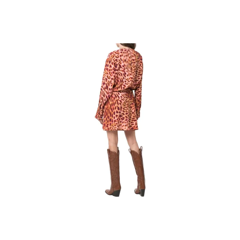 Stella McCartney Cheetah Printed Asymmetric Mini Dress-2