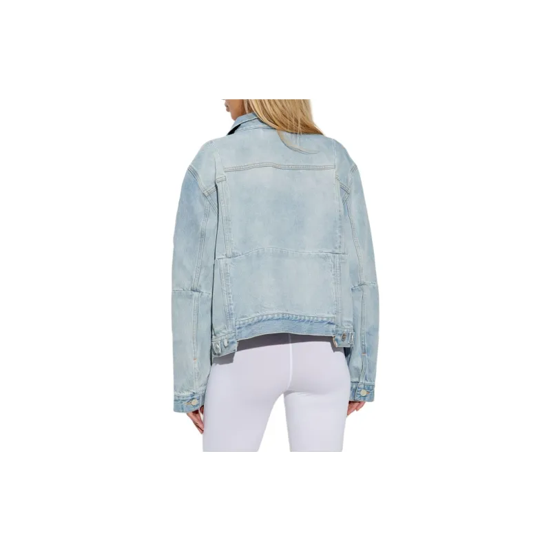 Vetements Collared Button Up Denim Jacket-3