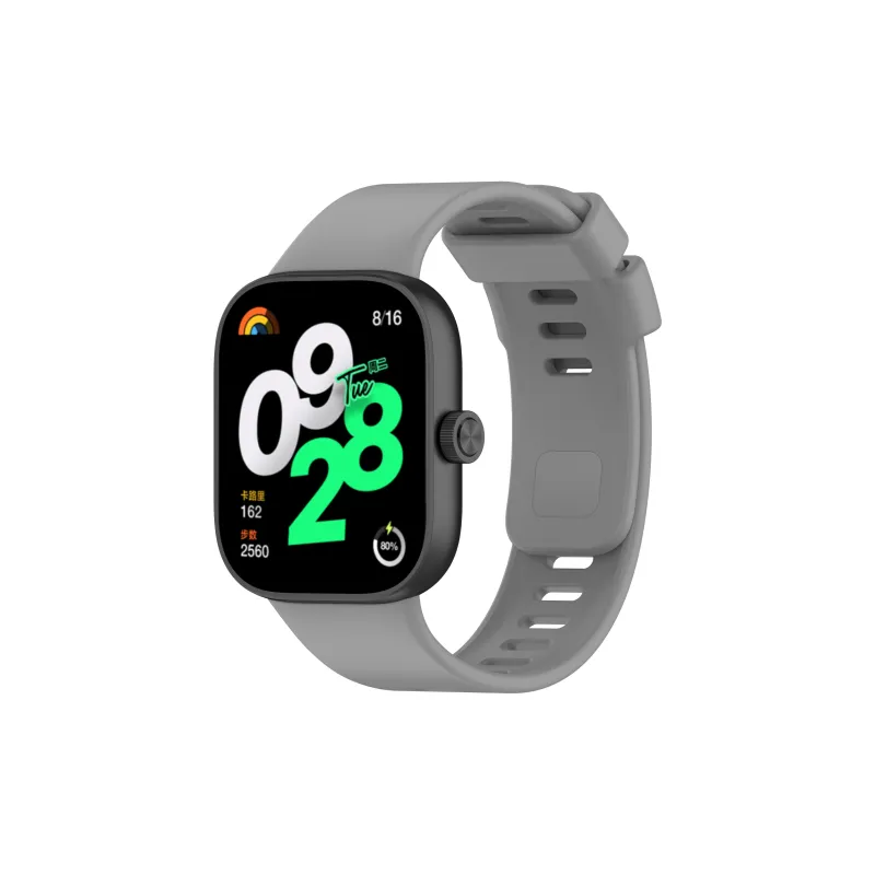 FZRT Xiaomi Red Beige Compatibility Watch Band Quick Release Silicone One Piece Strap Silicone Material-13