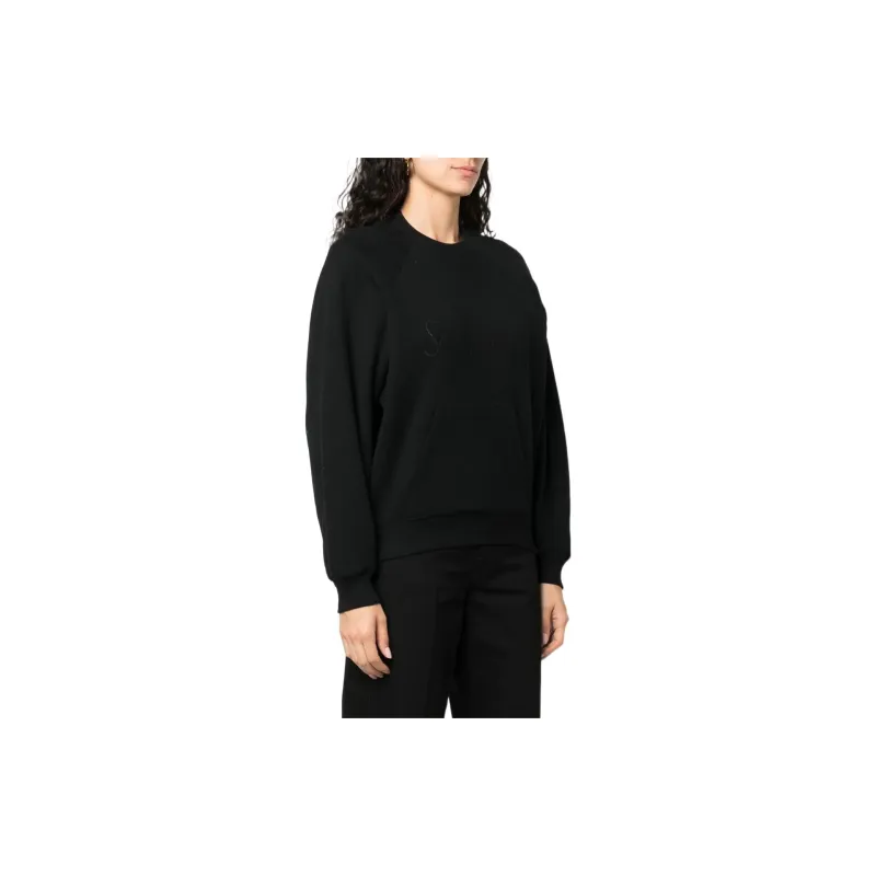 SAINT LAURENT FW22 Sweatshirt Women's Black-3