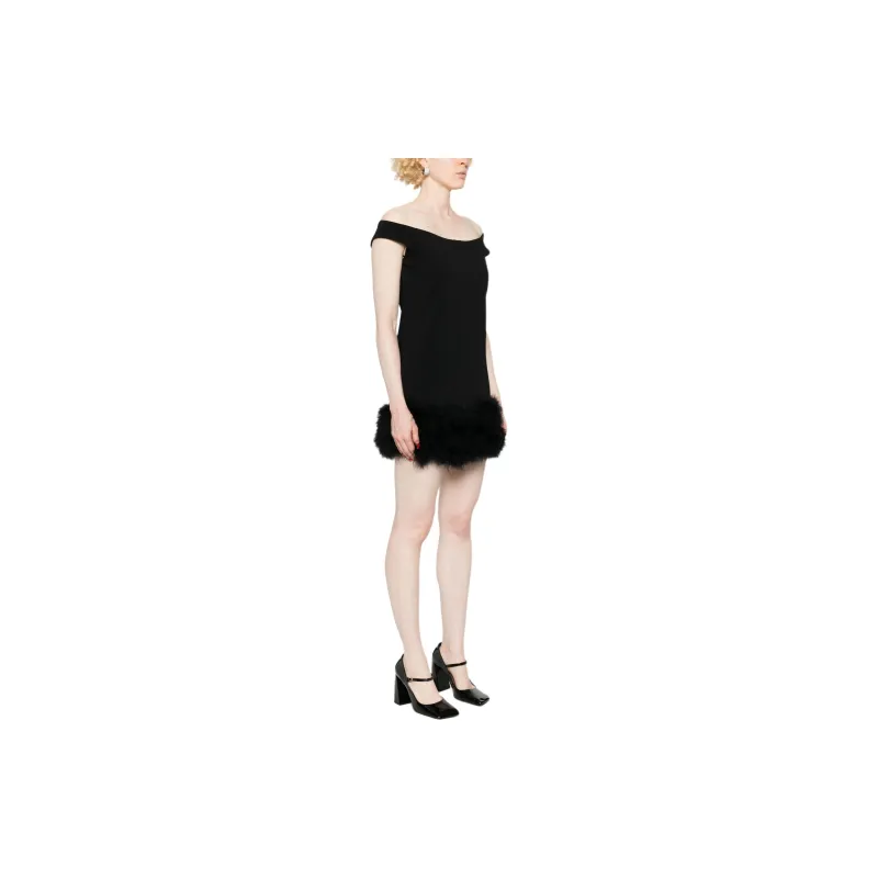 Blumarine Feather embellished Mini Dress-3