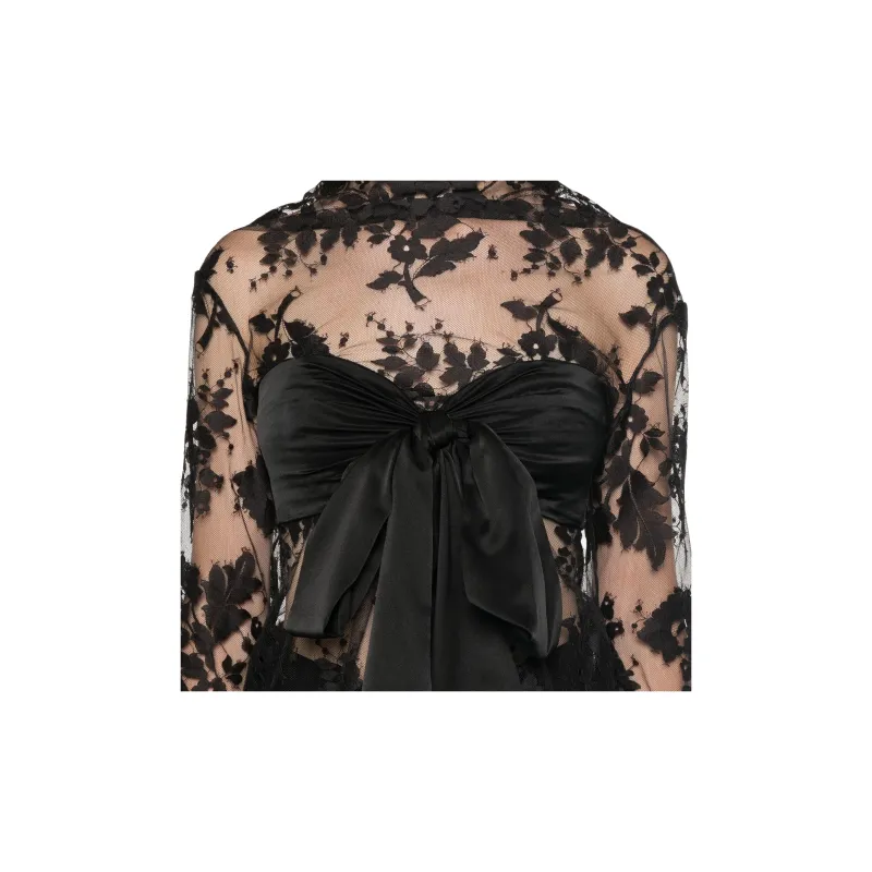 Zimmermann Illustration Lace Bow Bodice-4