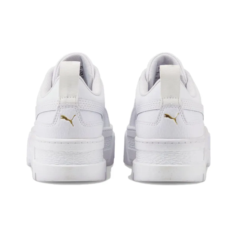 Puma Mayze Leather Jr 'White Team Gold'-3