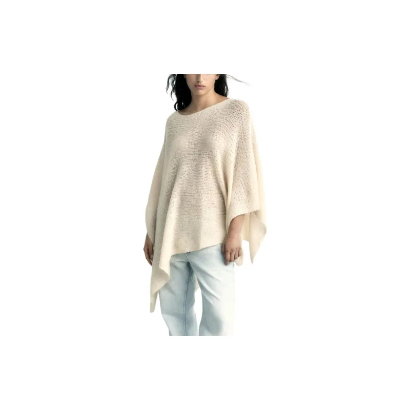 ZARA Cloaks Women's White-3