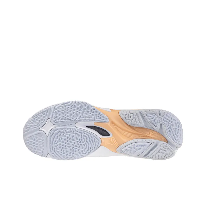 Mizuno Women's Wave Lightning Z8 'White Navy Peach Parfait' Women's-4
