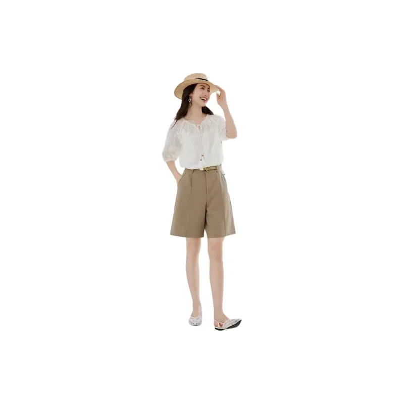 Hopeshow T Shirts Women's Ecru 004-1