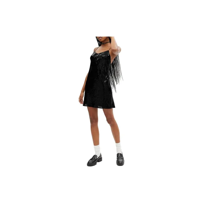 COACH SS24 Slip Dresses Women's Black-1