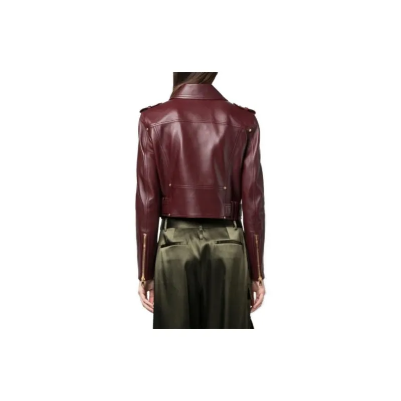 BALMAIN Leather Biker Jacket-2